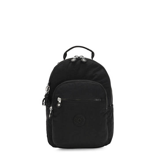 Kipling Seoul Small Classic Tablet Backpacks Black Noir | AU 1857DF